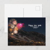 gelukkige groeten van het nieuwe jaar briefkaart (Voorkant / Achterkant)