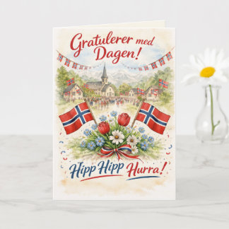 Gelukkige Grondwetdag Noorwegen - 17 Mei Syttende Kaart