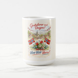 Gelukkige Grondwetdag Noorwegen - 17 Mei Syttende Koffiemok
