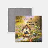 Gelukkige Grootmoeder's Home Magneet (Voorkant / Achterkant)