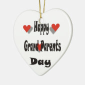 Gelukkige grootouderdag keramisch ornament (Links)