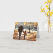 Gelukkige Grootouderdag Opa Walk in het Park Kaart (Gele Bloem)