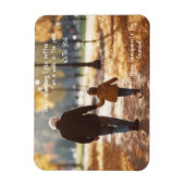 Gelukkige Grootouderdag Opa Walk in het Park Magneet (Verticaal)