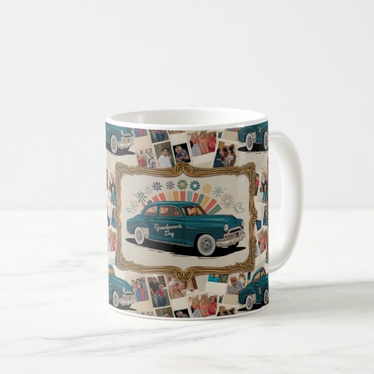 Gelukkige grootouders dag cadeau idee koffiemok (Voorkant rechts)