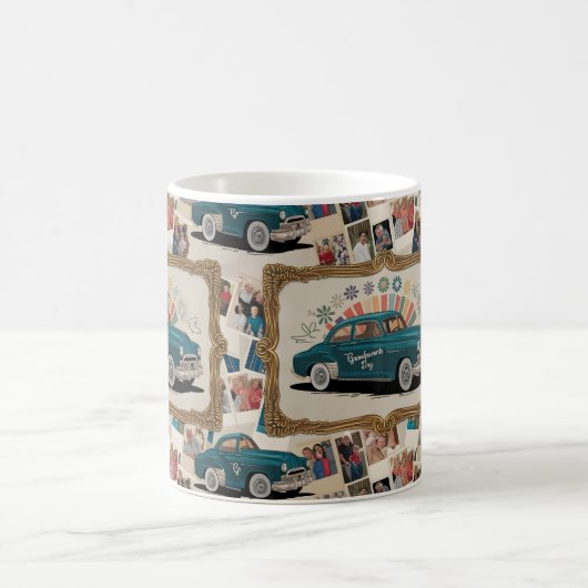 Gelukkige grootouders dag cadeau idee koffiemok (Center)