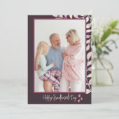 Gelukkige Grootouders Dag Foto Vakantie Kaart (Staand voorkant)