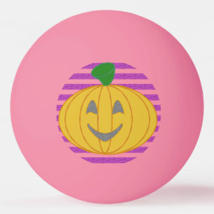 Gelukkige Grote Moderne Oranje Pompoen Pingpongbal