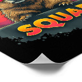 Gelukkige Groundhog-dag 2025 - Leuke Groundhog Squ Poster (Hoek)