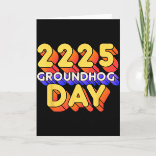Gelukkige Groundhog-dag 2 februari 2025 Mannen Vro Kaart