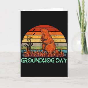Gelukkige Groundhog Day 2023 Liefhebbers Kostuum G Kaart
