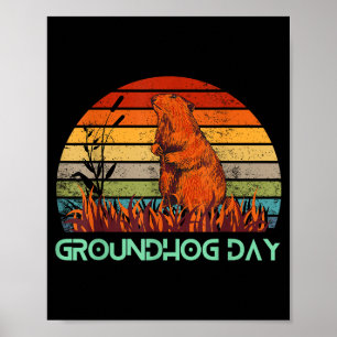 Gelukkige Groundhog Day 2023 Liefhebbers Kostuum G Poster