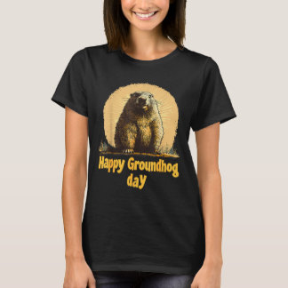Gelukkige Groundhog Day 2025 Decoraties Humoristis T-shirt