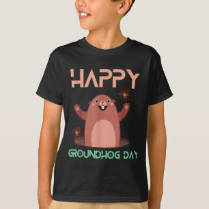 Gelukkige Groundhog Day 2025 Liefhebbers Kostuum G T-shirt