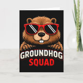 Gelukkige Groundhog Day 2026 Viering Grappige Grou Kaart (Voorkant)