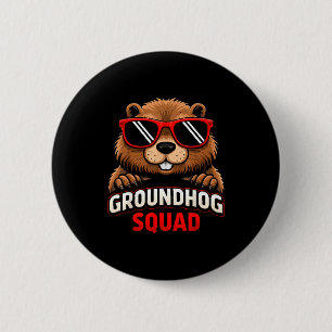 Gelukkige Groundhog Day 2026 Viering Grappige Grou Ronde Button 5,7 Cm