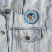 Gelukkige Groundhog Day Aangepaste Naam Grappig Ronde Button 5,7 Cm (In situ)