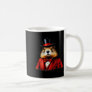 Gelukkige Groundhog Day Bosmarmot Heren Hoed Anima Koffiemok