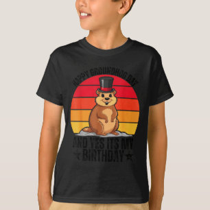 Gelukkige Groundhog Day En Ja Het Is Mijn Verjaard T-shirt