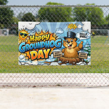Gelukkige Groundhog Day Grappige Achtergrond