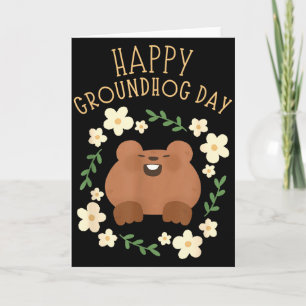 Gelukkige Groundhog Day - Grappige Viering Kaart