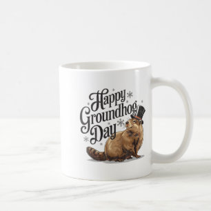 Gelukkige Groundhog Day Grond Eekhoorn Dierenkostu Koffiemok