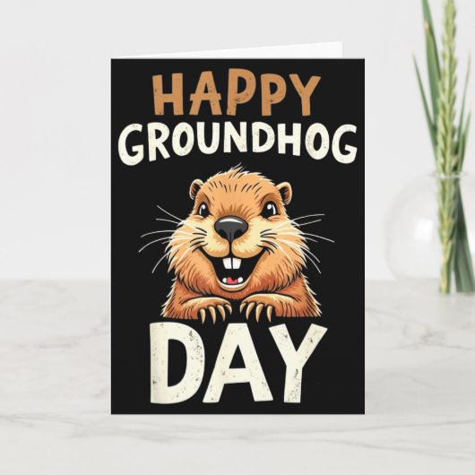 Gelukkige Groundhogdag  Kaart (Voorkant)