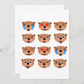gelukkige groundhogs dag cute emoji kawaii kaart (Voorkant / Achterkant)