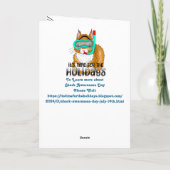 Gelukkige Haai Bewustzijn Dag | 14 juli Kaart (Achterkant)