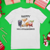 Gelukkige Hallothankmas Cocktails Vakantie Viering T-shirt