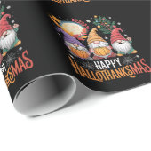 Gelukkige Hallothanksams Gnomes Lover Halloween Ke Cadeaupapier (Rol Hoek)