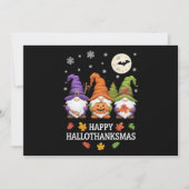 Gelukkige Hallothanksams Gnomes Lover Halloween Ke Feestdagenkaart (Voorkant)