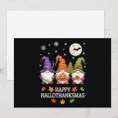 Gelukkige Hallothanksams Gnomes Lover Halloween Ke Feestdagenkaart (Voorkant / Achterkant)