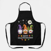 Gelukkige Hallothanksams Gnomes Lover Halloween Ke Schort (Voorkant)