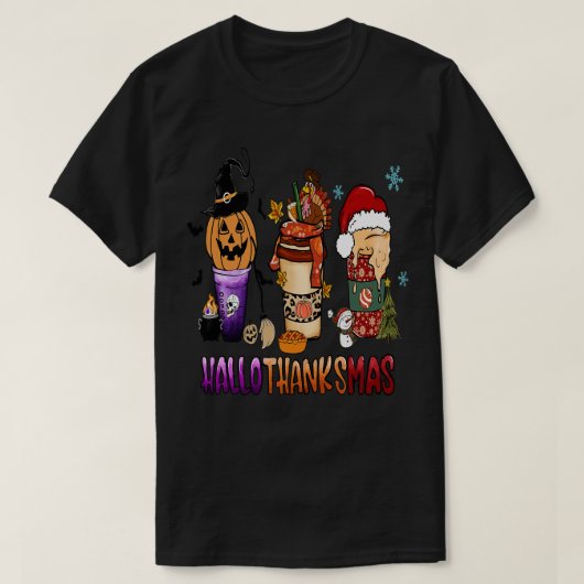 Gelukkige hallothanksmas 23 t-shirt (Design voorkant)