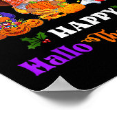 Gelukkige Hallothanksmas Drie kabouters Halloween  Poster (Hoek)