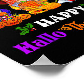 Gelukkige Hallothanksmas Drie kabouters Halloween  Poster (Hoek)