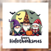 Gelukkige Hallothanksmas Xmas Halloween Gnomes Raamsticker (Vel 2)