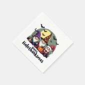 Gelukkige Hallothanksmas Xmas Halloween Gnomes Servet (Hoek)