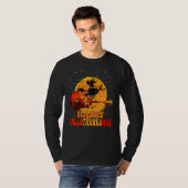 gelukkige hallothanksmis heks maan grappig t-shirt (Voorkant volledig)
