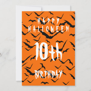 GELUKKIGE HALLOWEEN 10DE VERJAARDAG CUSTOM FEESTJE KAART