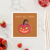 Gelukkige Halloween aangepaste cocktail servet pom (Insitu)