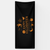 Gelukkige Halloween aangepaste naam spooky decorat Spandoek (Verticaal)