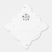 Gelukkige Halloween aangepaste naam traktatie zwar Bedankdoosjes (Uitgevouwen)