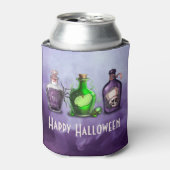 Gelukkige Halloween Apothecary Jar Blikjeskoeler (Blikje Voorkant)