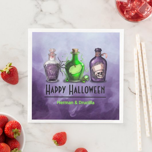 Gelukkige Halloween Apothecary Jar Servet (Insitu)