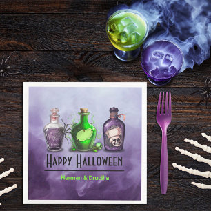 Gelukkige Halloween Apothecary Jar Servet