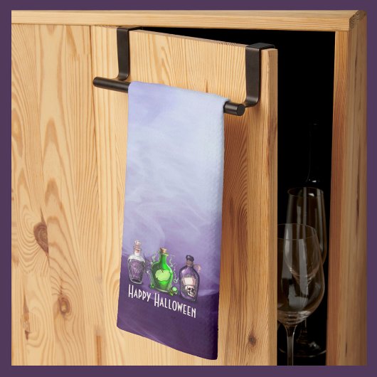 Gelukkige Halloween Apothecary Jar Theedoek