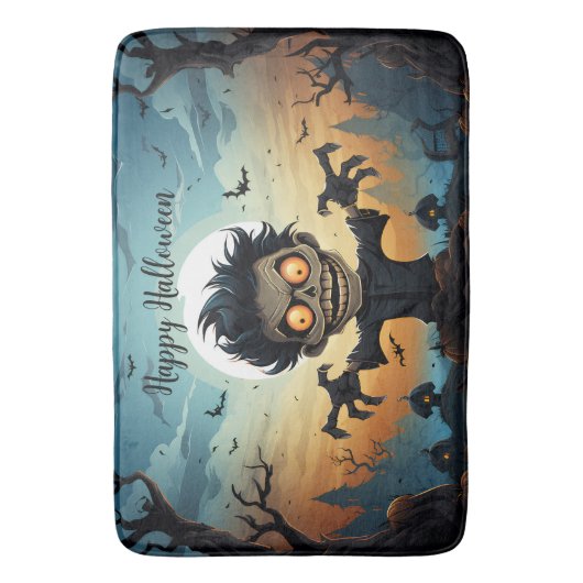 Gelukkige Halloween badmat (Voorkant Verticaal)