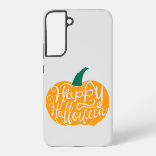 Gelukkige Halloween-belettering op gesneden pompoe Samsung Galaxy Hoesje
