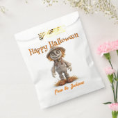 Gelukkige Halloween BIG EYED SCARE KRAAI Bedankzakje (Gezegeld)